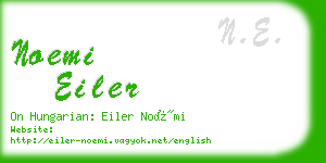 noemi eiler business card